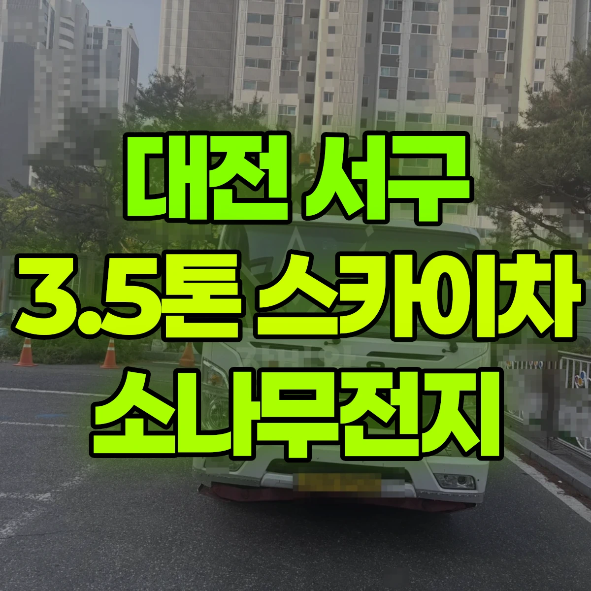 대전 서구 3.5톤 스카이차 소나무전지 비용