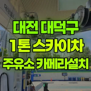 대전 대덕구 1톤 스카이차 주유소 카메라설치 1시간 후기