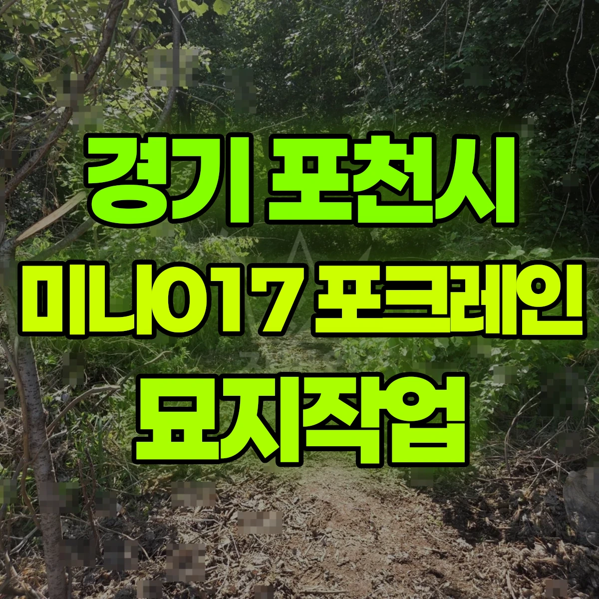 경기 포천시 미니017 포크레인(굴착기) 묘지작업 반나절 비용