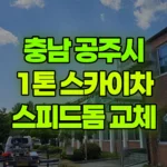 충남 공주시 금흥동 스카이차 스피드돔카메라 교체 현장 사진