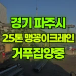 경기 파주시 법원읍 크레인 거푸집양중 현장 사진