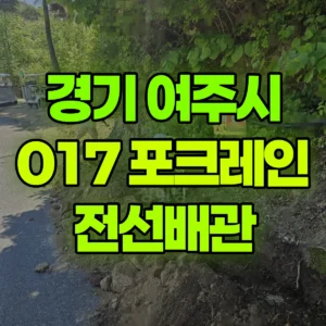 경기 여주시 017 포크레인(굴착기) 6일차작업-전선배관 일대 후기