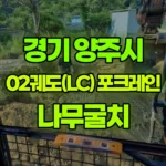 경기 양주시 율정동 포크레인 나무굴치 현장 사진