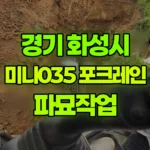 경기 화성시 효행구 포크레인 파묘작업 현장 사진