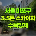 서울 마포구 하중동 스카이차 수목방제 현장 사진
