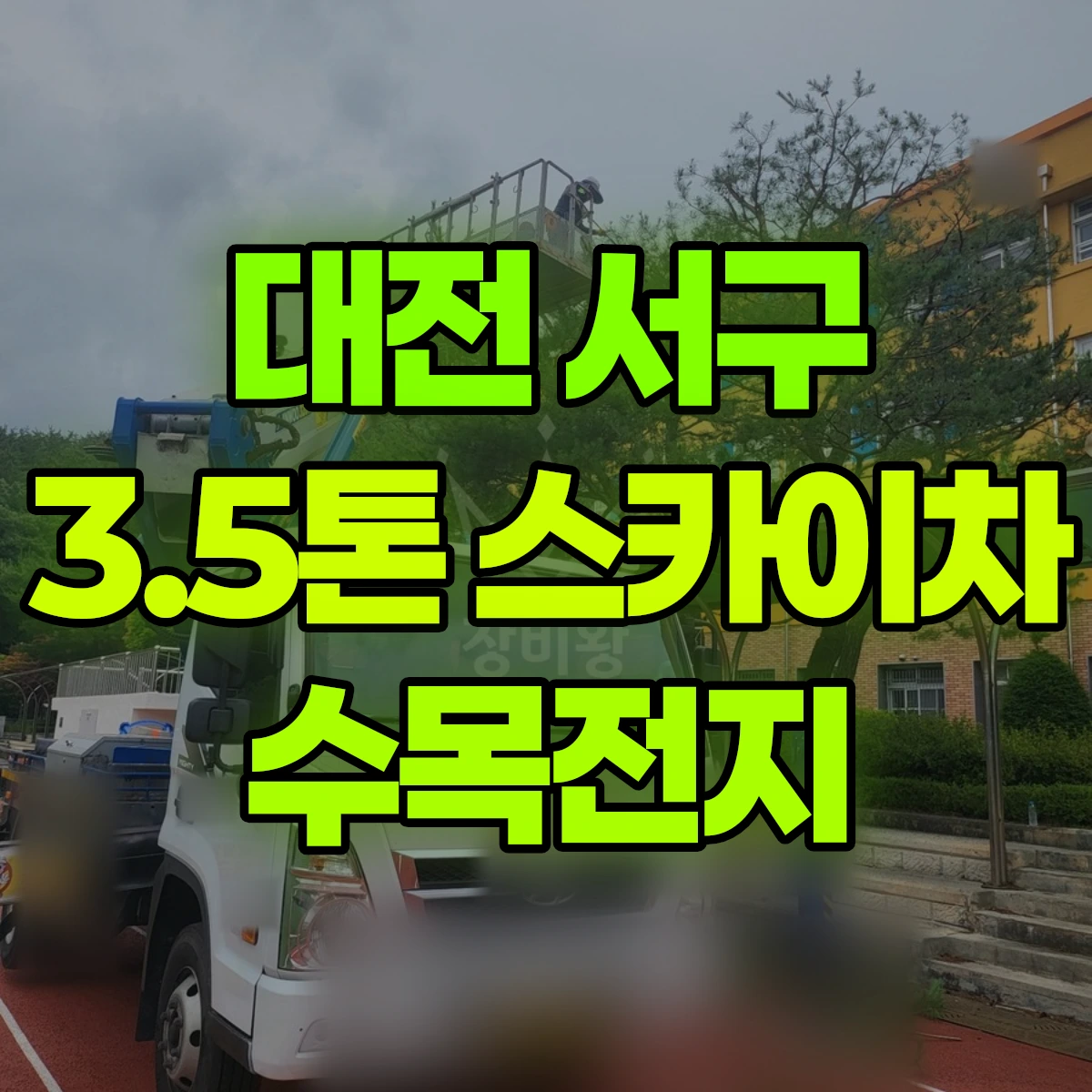 대전 서구 3.5톤 스카이차 수목전지 비용