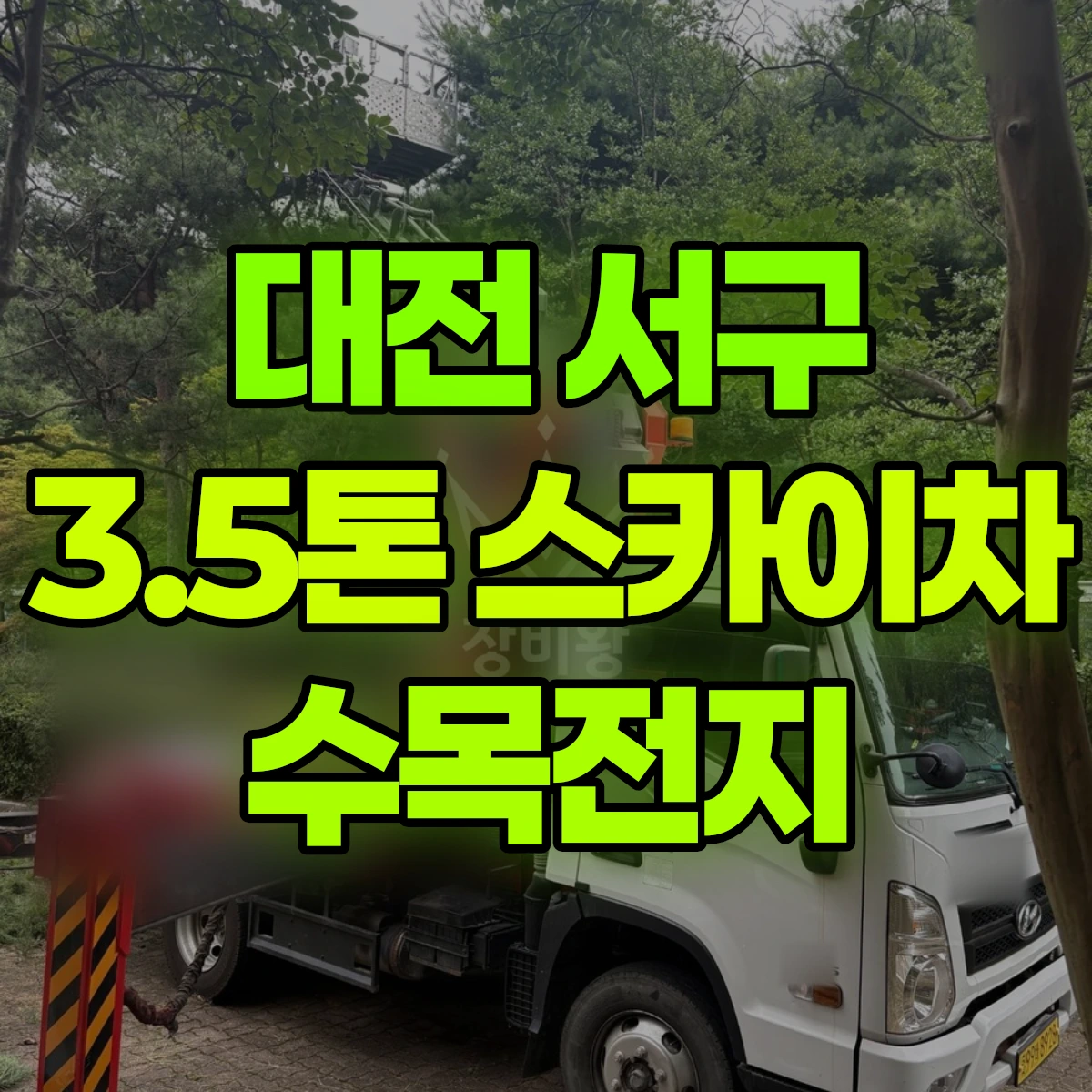 대전 서구 3.5톤 스카이차 수목전지 비용