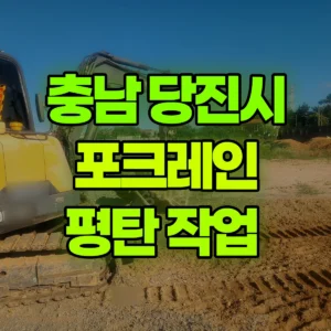 충남 당진시 02궤도(LC) 포크레인(굴착기) 평탄 작업  일대 후기