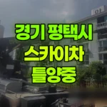 경기 평택시 비전동 스카이차 틀양중 현장 사진