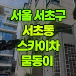 서울 서초구 서초동 스카이차 물동이 현장 사진