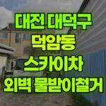 대전 대덕구 덕암동 스카이차 물받이 철거/외벽작업 현장 사진