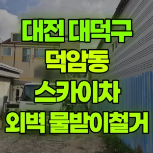대전 대덕구 스카이차 물받이 철거/외벽작업 일대 비용