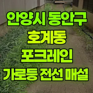 경기 안양시 미니017 포크레인(굴착기) 가로등 전선 매설  일대 비용