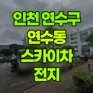인천 연수구 스카이차 전지 일대 후기