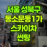 서울 성북구 동소문동1가 스카이차 썬팅 현장 사진