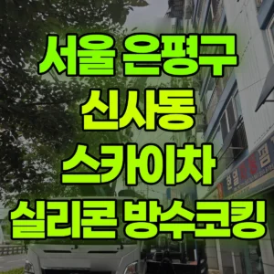 서울 은평구 스카이차 실리코코킹/방수 일대 비용