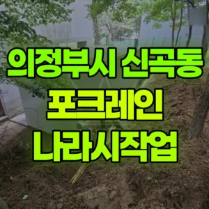 경기 의정부시 미니017 포크레인(굴착기) 나라시작업 일대 비용