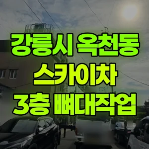 강원 강릉시 스카이차 3층건물 뼈대작업 2시간 비용
