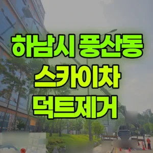 경기 하남시 스카이차 덕트제거  반나절 후기