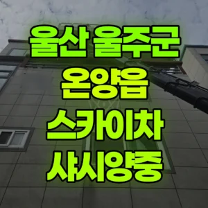 울산 울주군 스카이차 샤시양중 1시간 비용