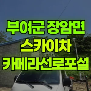 충남 부여군 스카이차 카메라선로포설 1시간 후기