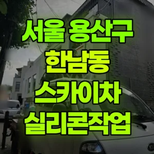 서울 용산구 스카이차 실리콘작업 일대 비용