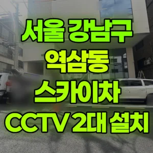 서울 강남구 스카이차 Cctv2대 설치 2시간 비용