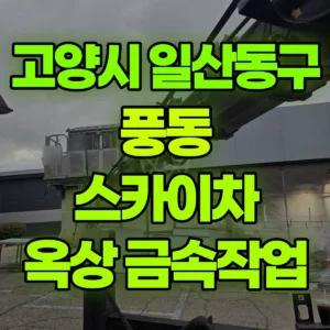 경기 고양시 스카이차 1층 옥상 금속작업 일대 후기