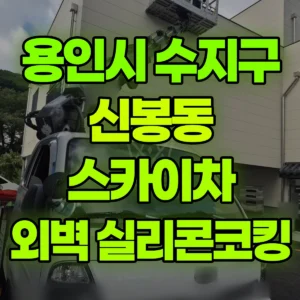 경기 용인시 스카이차 외벽 실리콘코킹 일대 비용