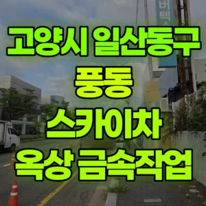 경기 고양시 스카이차 1층 옥상 금속작업 일대 후기