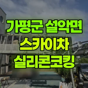 경기 가평군 스카이차 실리콘코킹/ 렉산설치 반나절 후기
