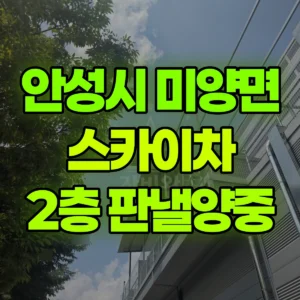 경기 안성시 스카이차 2층 판낼양중 반나절 비용