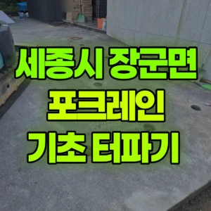 세종시 정동길 미니035 포크레인(굴착기) 기초 터파기  반나절 후기