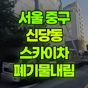서울 중구 스카이차 폐기물내림 일대 후기