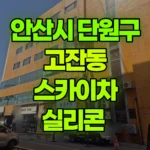 경기 안산시 단원구 고잔동 스카이차 실리콘 현장 사진