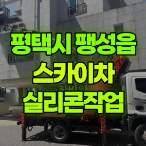 경기 평택시 스카이차 실리콘작업 1시간 비용