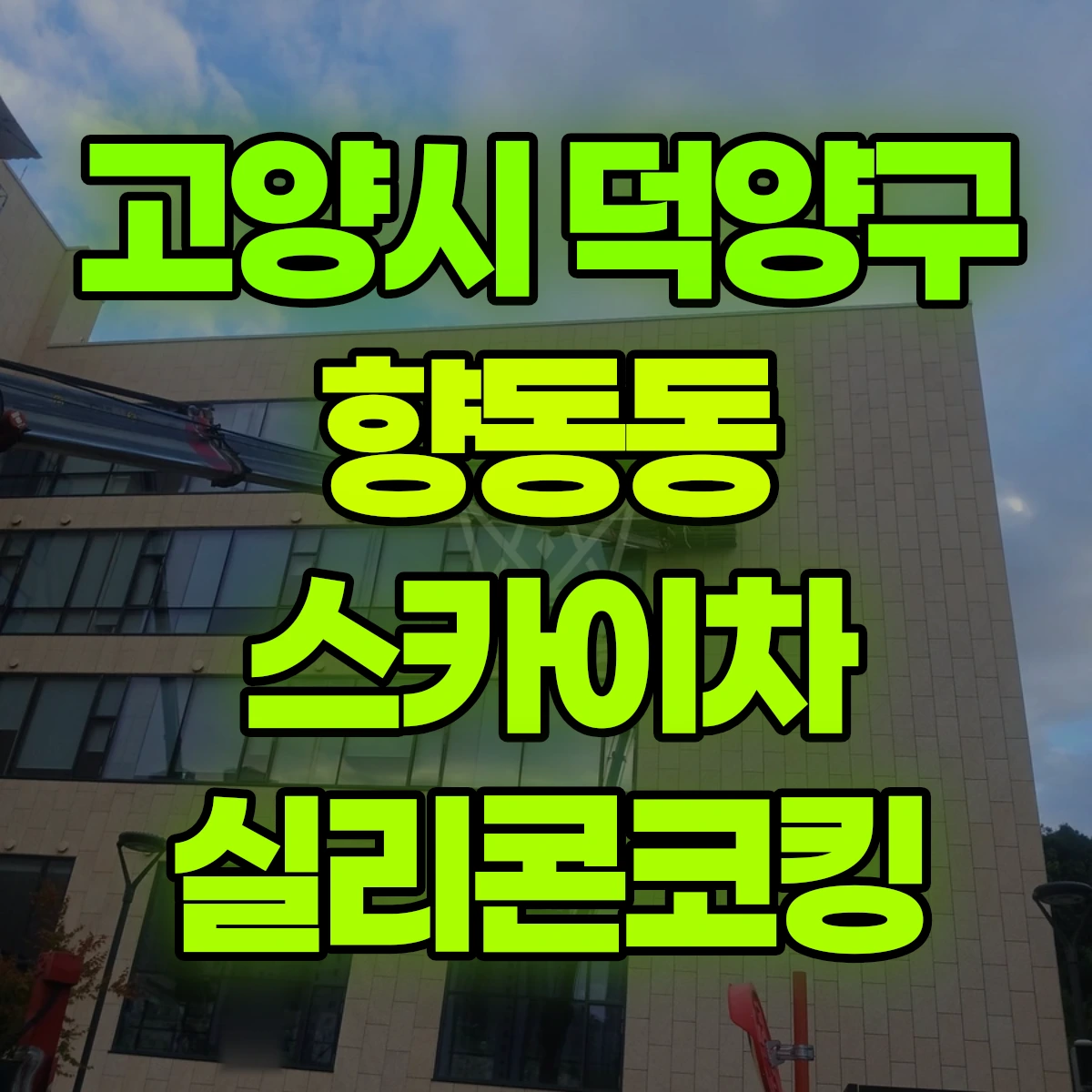 고양시 덕양구 향동동 스카이차 실리콘코킹 비용