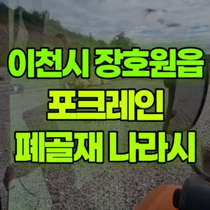 경기 이천시 02궤도(LC) 포크레인(굴착기) 폐골재 나라시 일대 후기