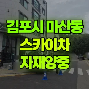 경기 김포시 스카이차 자재양중 반나절 비용