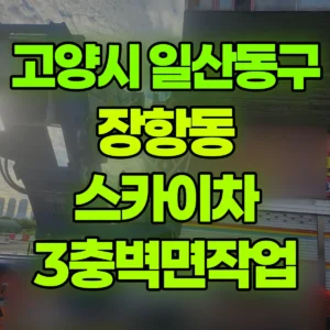 경기 고양시 스카이차 3충벽면작업 일대 후기