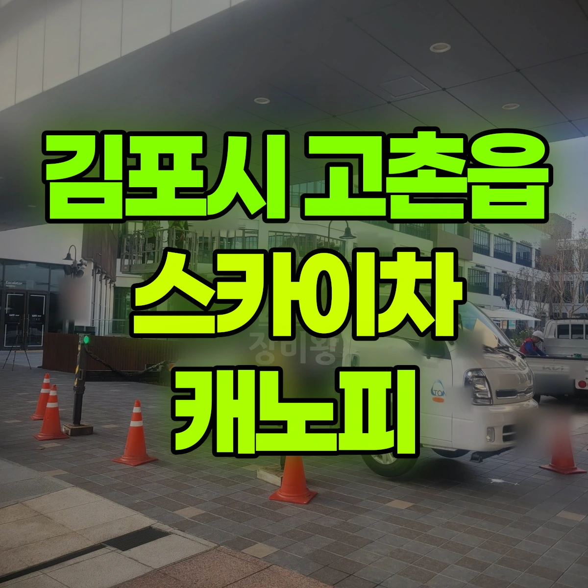 김포시 고촌읍 스카이차 캐노피 비용
