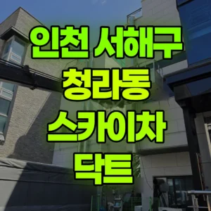 인천 서해구 스카이차 닥트  2시간 비용
