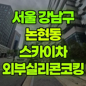 서울 강남구 스카이차 외부실리콘코킹 반나절 비용