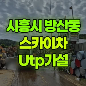 경기 시흥시 스카이차 Utp가설 1시간 후기
