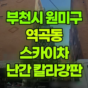 경기 부천시 스카이차 5층 난간 칼라강판 작업 2시간 후기
