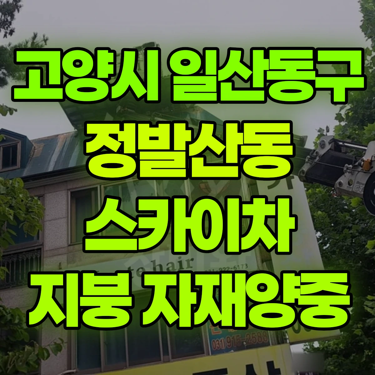 고양시 일산동구 정발산동 스카이차 지붕 자재양중 비용