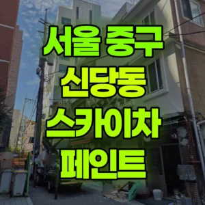 서울 중구 스카이차 페인트 일대 비용