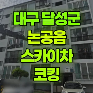 대구 달성군 스카이차 코킹 1시간 후기